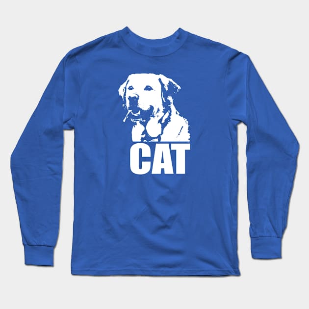 Cat T-shirt Long Sleeve T-Shirt by NDeV Design